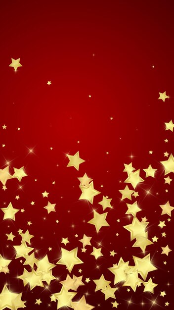 Estrellas mágicas superpuestas por vectores Estrellas doradas dispersas