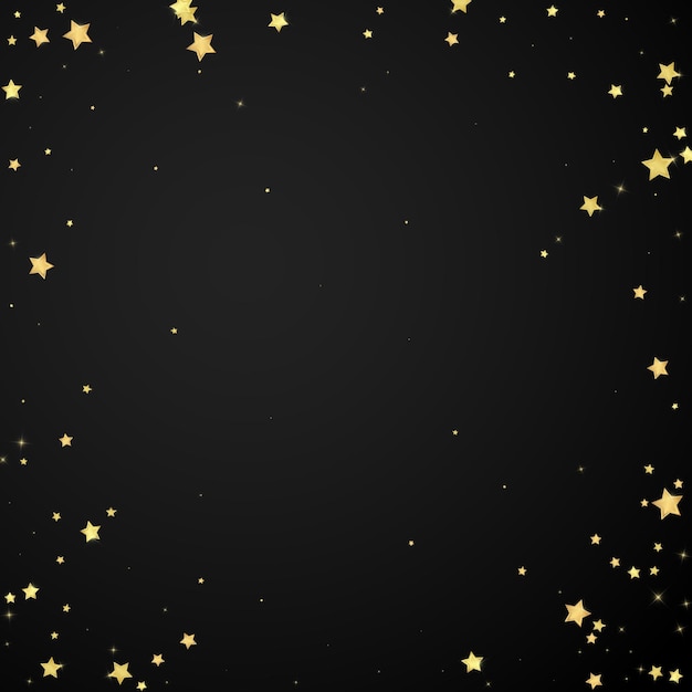 Estrellas mágicas superpuestas por vectores Estrellas doradas dispersas