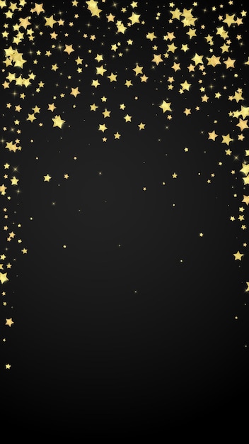 Estrellas mágicas superpuestas por vectores Estrellas doradas dispersas