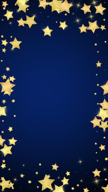 Estrellas mágicas superpuestas por vectores Estrellas doradas dispersas