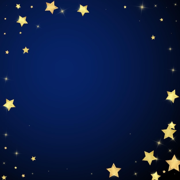 Estrellas mágicas superpuestas por vectores Estrellas doradas dispersas