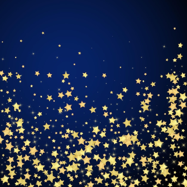 Estrellas mágicas superpuestas por vectores Estrellas doradas dispersas