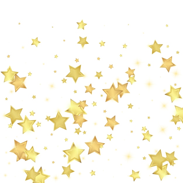 Estrellas mágicas superpuestas por vectores Estrellas doradas dispersas