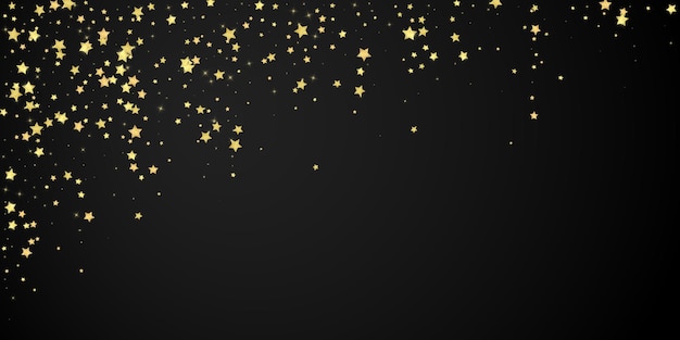 Estrellas mágicas superpuestas por vectores Estrellas doradas dispersas