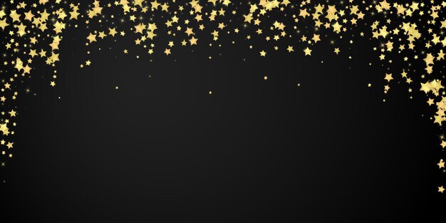 Estrellas mágicas superpuestas por vectores Estrellas doradas dispersas