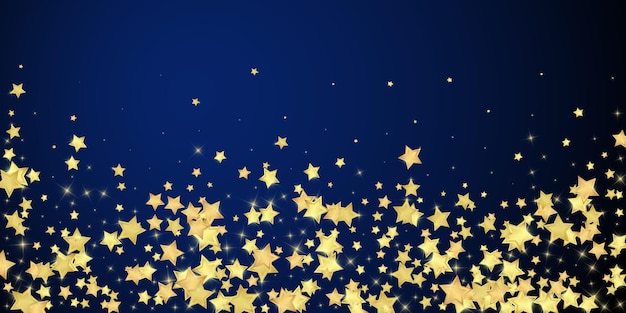 Estrellas mágicas superpuestas por vectores Estrellas doradas dispersas