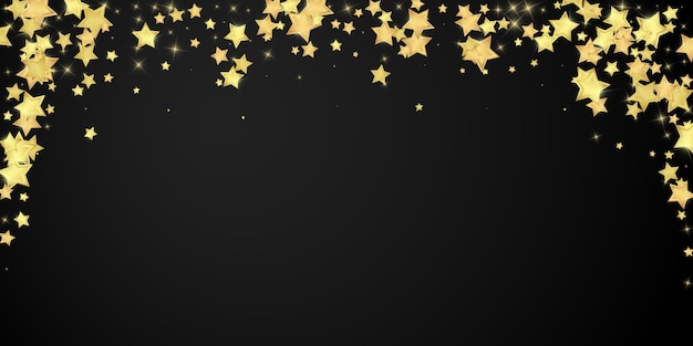 Estrellas mágicas superpuestas por vectores Estrellas doradas dispersas