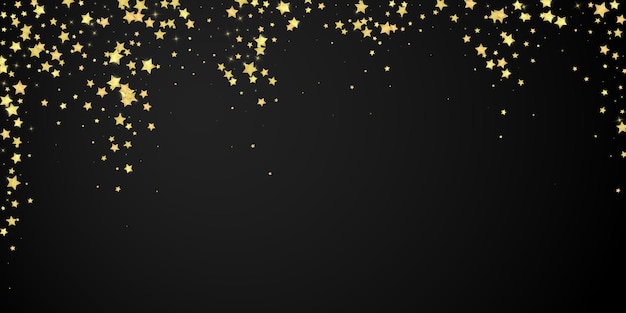 Estrellas mágicas superpuestas por vectores Estrellas doradas dispersas