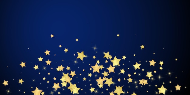 Estrellas mágicas superpuestas por vectores Estrellas doradas dispersas