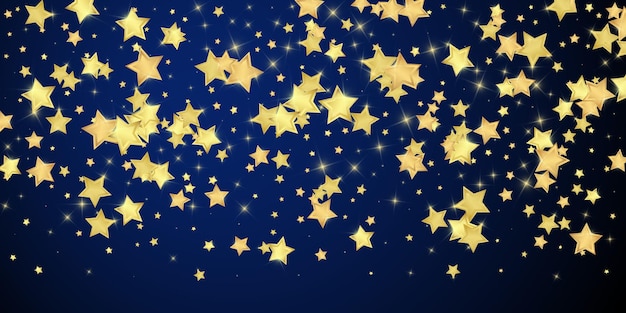 Estrellas mágicas superpuestas por vectores Estrellas doradas dispersas