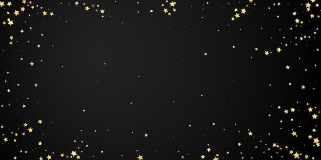 Estrellas mágicas superpuestas por vectores Estrellas doradas dispersas