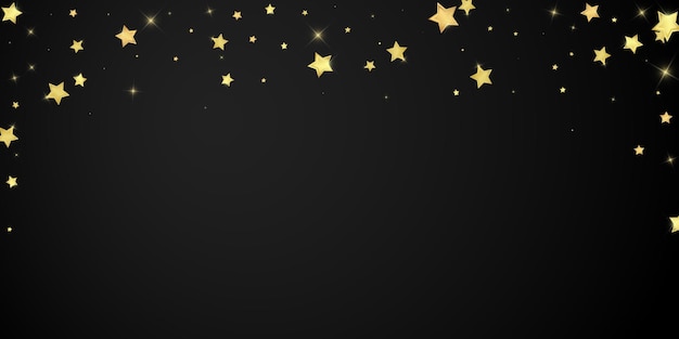 Estrellas mágicas superpuestas por vectores Estrellas doradas dispersas