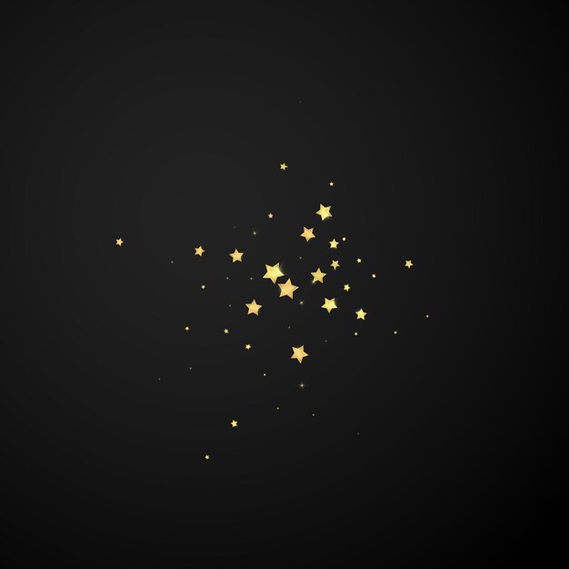 Estrellas mágicas superpuestas por vectores Estrellas doradas dispersas