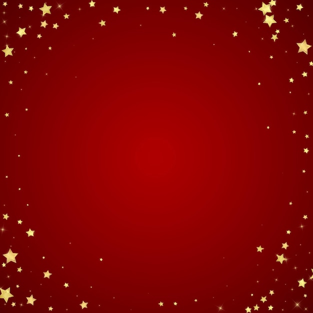 Estrellas mágicas superpuestas por vectores Estrellas doradas dispersas