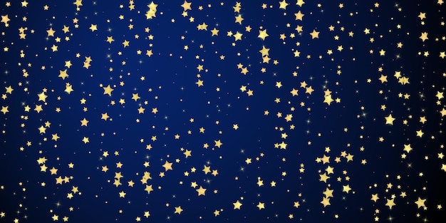 Estrellas mágicas superpuestas por vectores Estrellas doradas dispersas