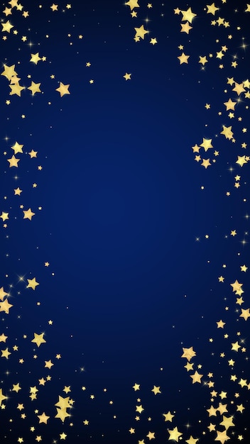 Estrellas mágicas superpuestas por vectores Estrellas doradas dispersas