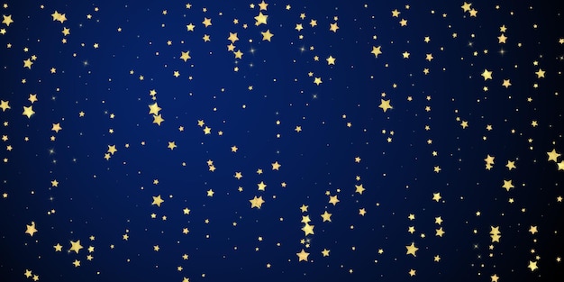 Estrellas mágicas superpuestas por vectores Estrellas doradas dispersas