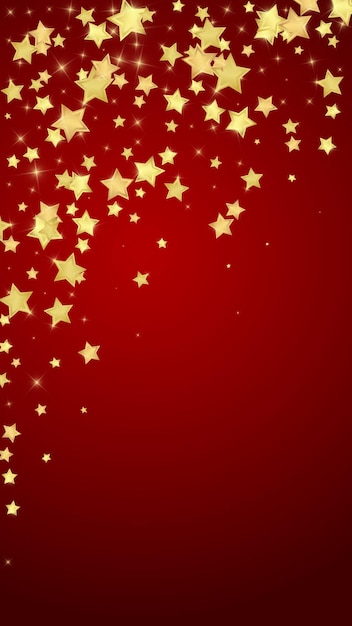 Estrellas mágicas superpuestas por vectores Estrellas doradas dispersas