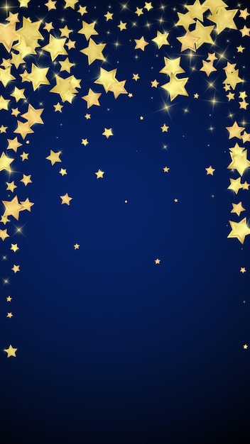 Estrellas mágicas superpuestas por vectores Estrellas doradas dispersas