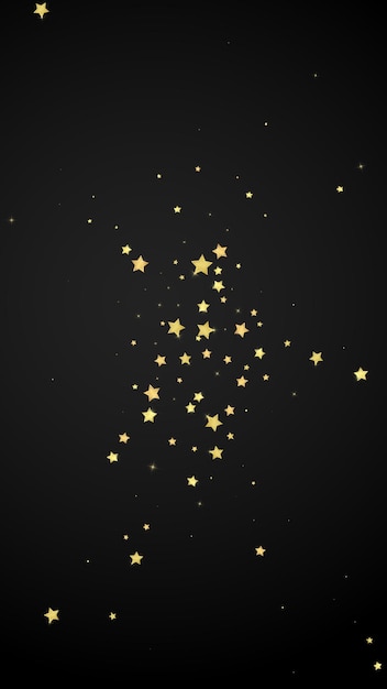 Estrellas mágicas superpuestas por vectores Estrellas doradas dispersas