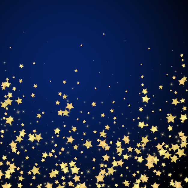 Estrellas mágicas superpuestas por vectores Estrellas doradas dispersas