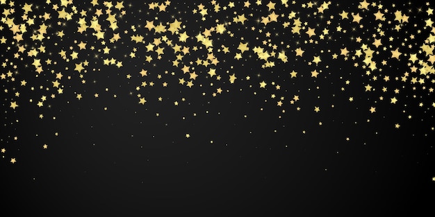 Estrellas mágicas superpuestas por vectores Estrellas doradas dispersas