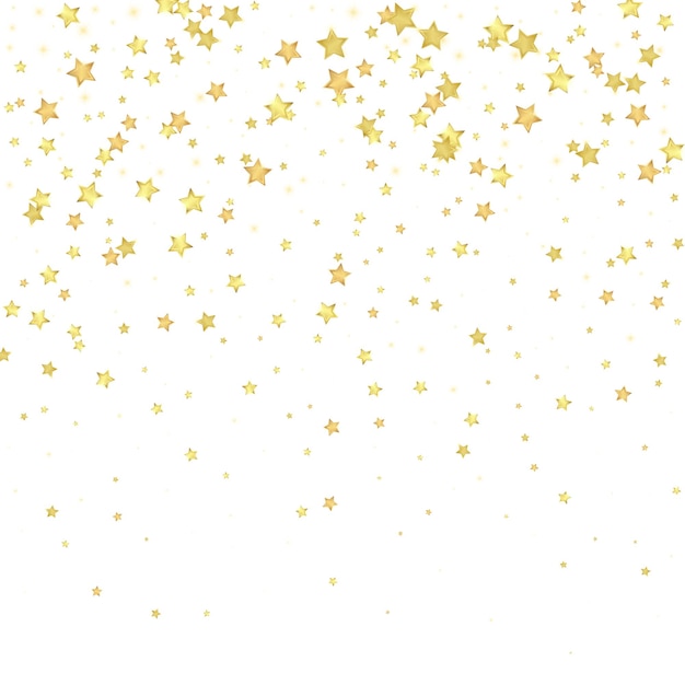 Estrellas mágicas superpuestas por vectores Estrellas doradas dispersas