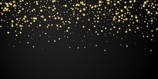 Estrellas mágicas superpuestas por vectores Estrellas doradas dispersas