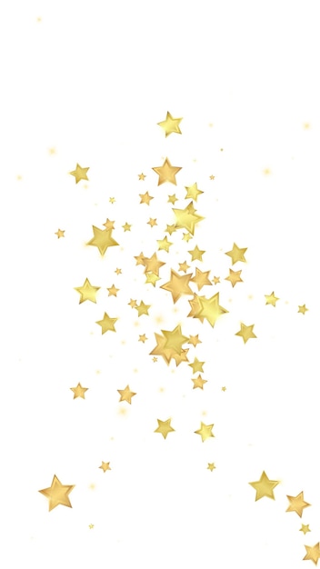 Estrellas mágicas superpuestas por vectores Estrellas doradas dispersas