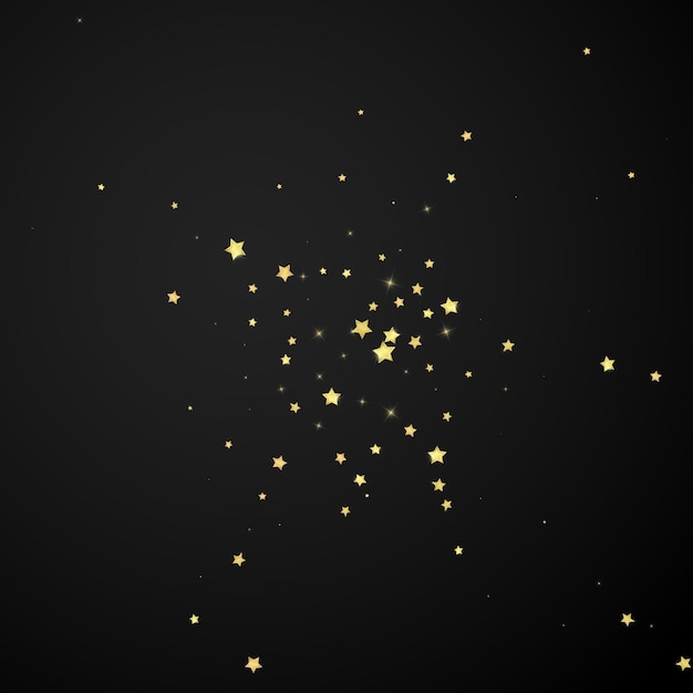 Estrellas mágicas superpuestas por vectores Estrellas doradas dispersas