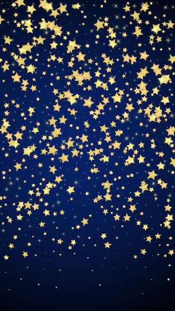 Estrellas mágicas superpuestas por vectores Estrellas doradas dispersas
