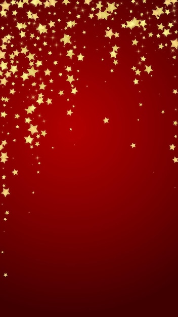 Estrellas mágicas superpuestas por vectores Estrellas doradas dispersas