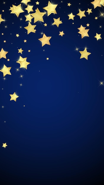 Estrellas mágicas superpuestas por vectores Estrellas doradas dispersas