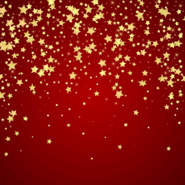 Estrellas mágicas superpuestas por vectores Estrellas doradas dispersas