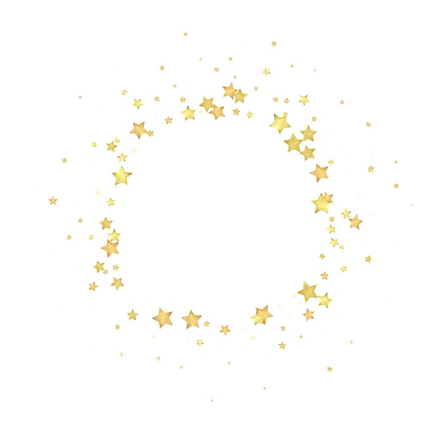 Estrellas mágicas superpuestas por vectores Estrellas doradas dispersas