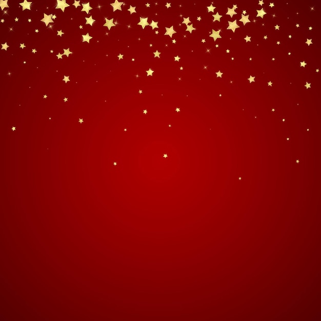 Estrellas mágicas superpuestas por vectores Estrellas doradas dispersas