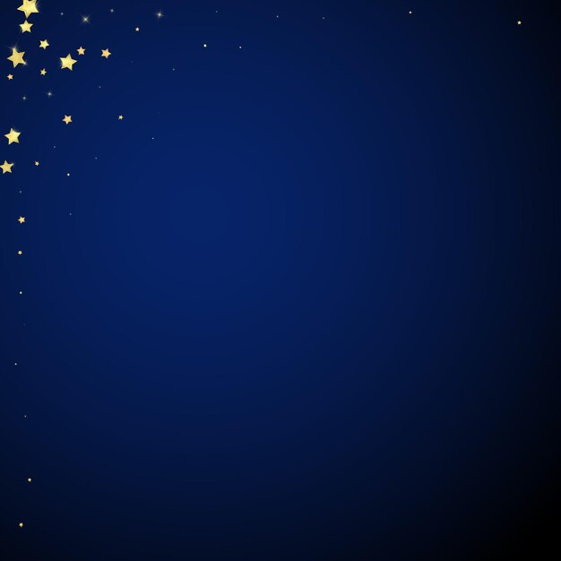 Estrellas mágicas superpuestas por vectores Estrellas doradas dispersas