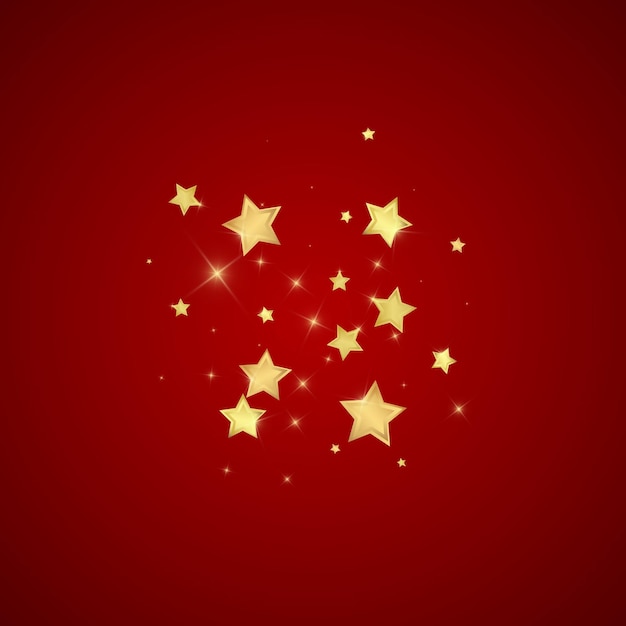 Estrellas mágicas superpuestas por vectores Estrellas doradas dispersas
