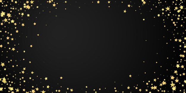 Estrellas mágicas superpuestas por vectores Estrellas doradas dispersas