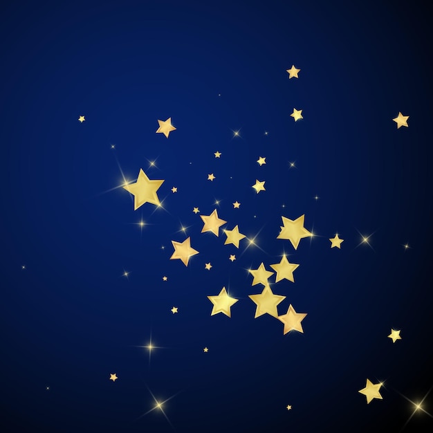 Estrellas mágicas superpuestas por vectores Estrellas doradas dispersas