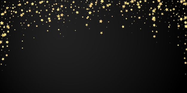 Estrellas mágicas superpuestas por vectores Estrellas doradas dispersas