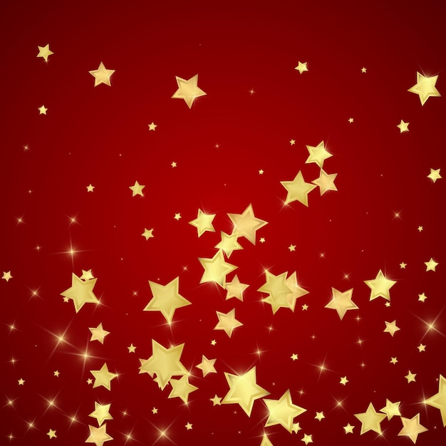 Estrellas mágicas superpuestas por vectores Estrellas doradas dispersas
