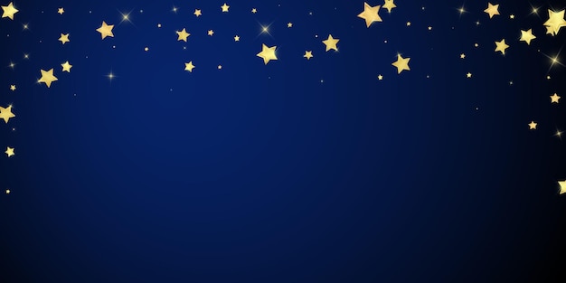 Estrellas mágicas superpuestas por vectores Estrellas doradas dispersas