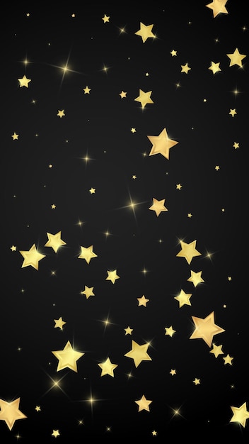 Estrellas mágicas superpuestas por vectores Estrellas doradas dispersas