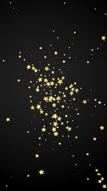 Estrellas mágicas superpuestas por vectores Estrellas doradas dispersas
