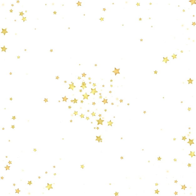 Estrellas mágicas superpuestas por vectores Estrellas doradas dispersas