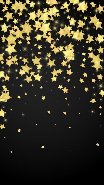 Estrellas mágicas superpuestas por vectores Estrellas doradas dispersas