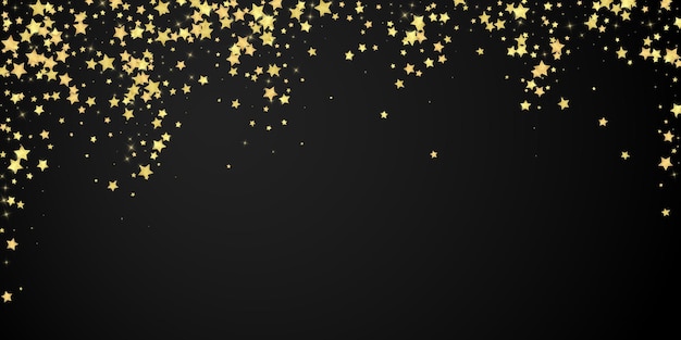Estrellas mágicas superpuestas por vectores Estrellas doradas dispersas