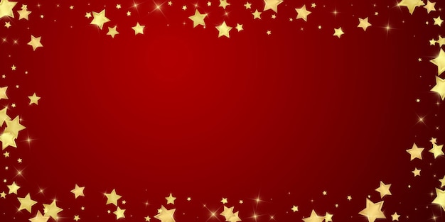 Estrellas mágicas superpuestas por vectores Estrellas doradas dispersas