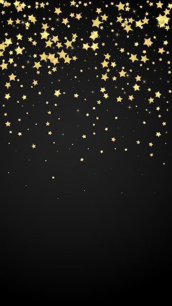 Estrellas mágicas superpuestas por vectores Estrellas doradas dispersas